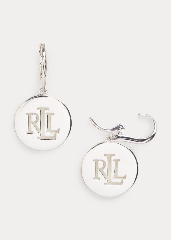 Women's Ralph Lauren Logo Drop Earrings | 318647VUG